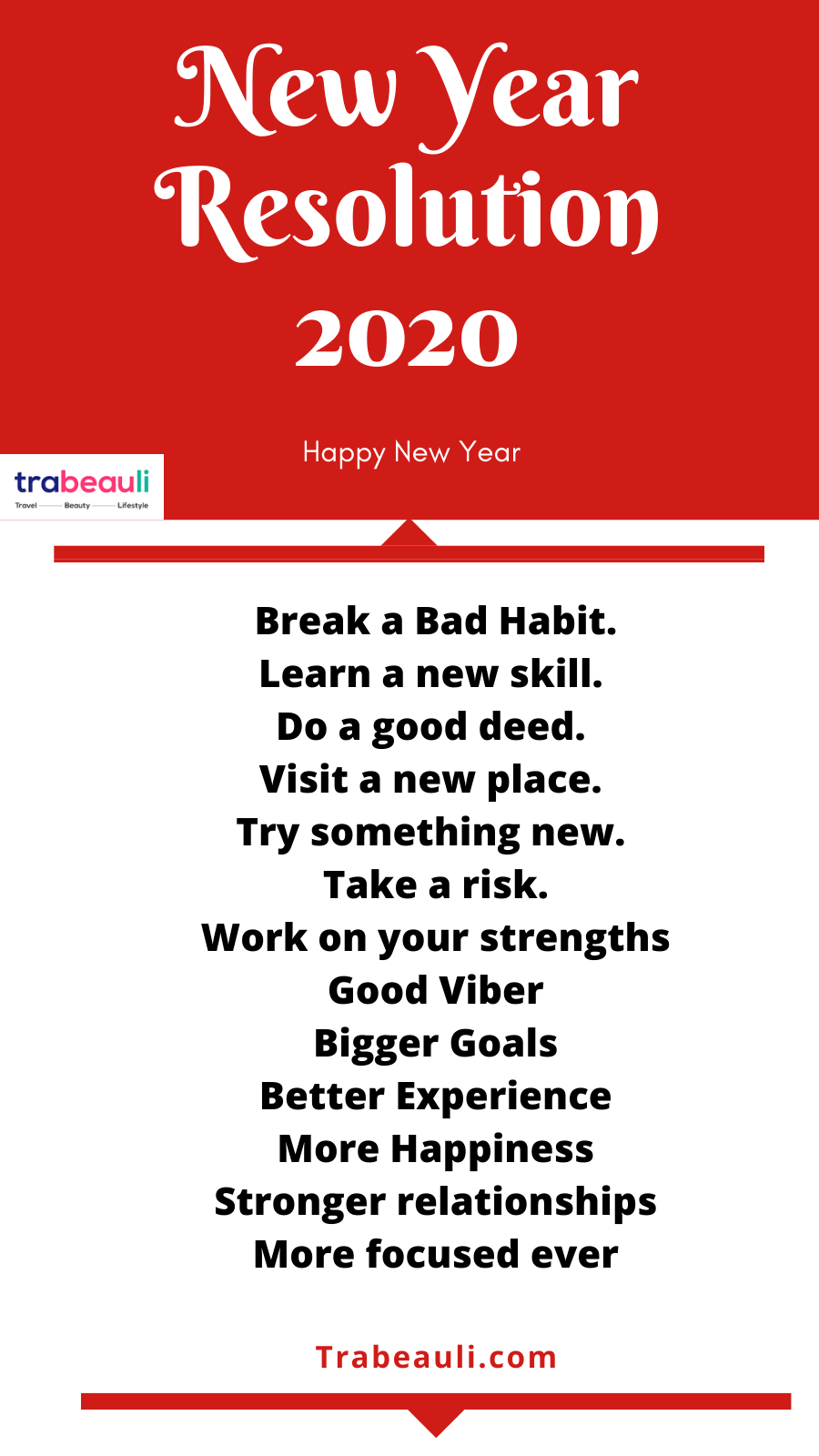 New Year Resolution 2020