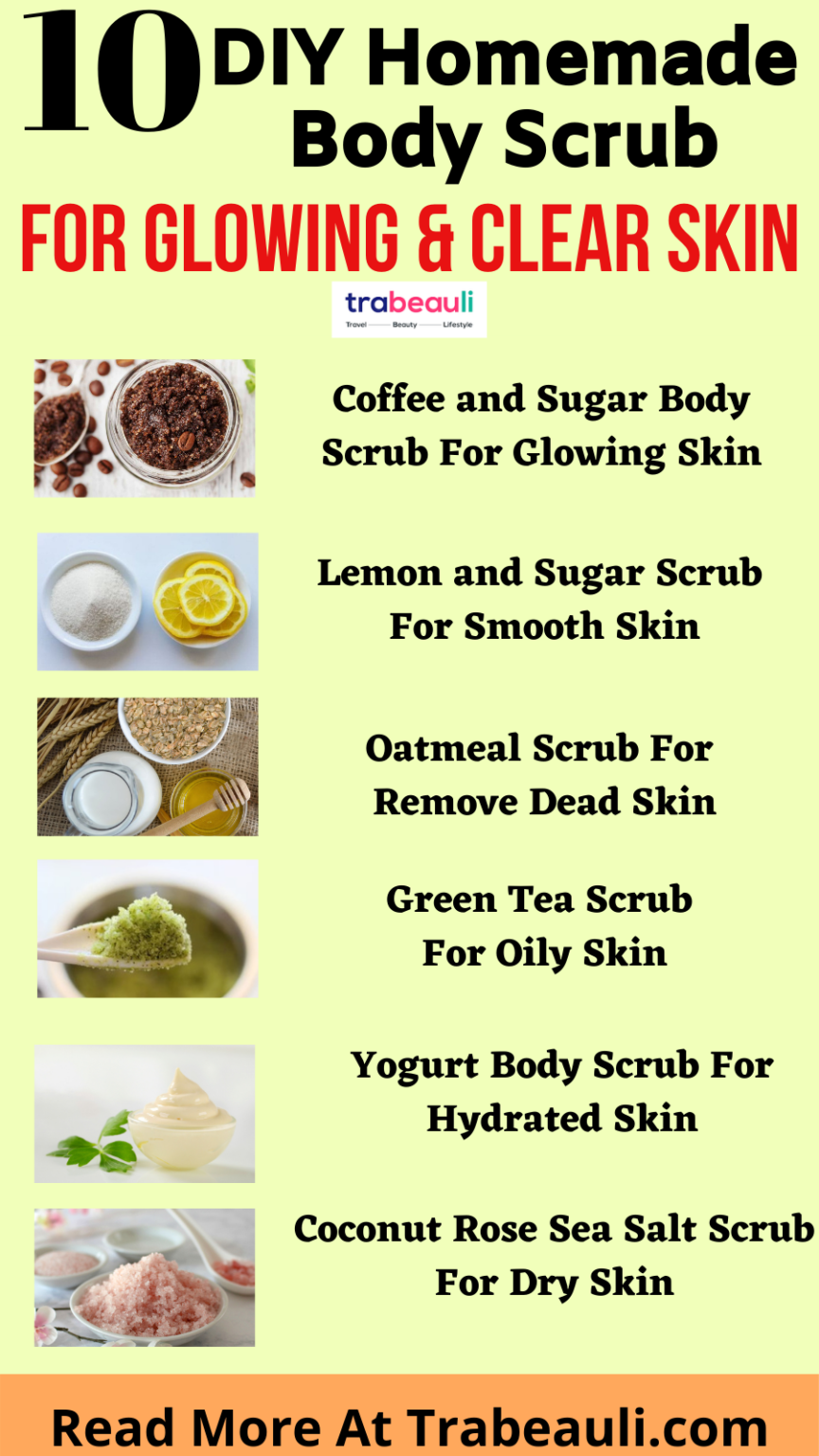 Homemade Body Scrubs For Glowing Skin Beauty And Lifestyle Blog