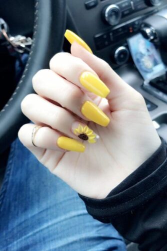 nail art designs yellow and orange