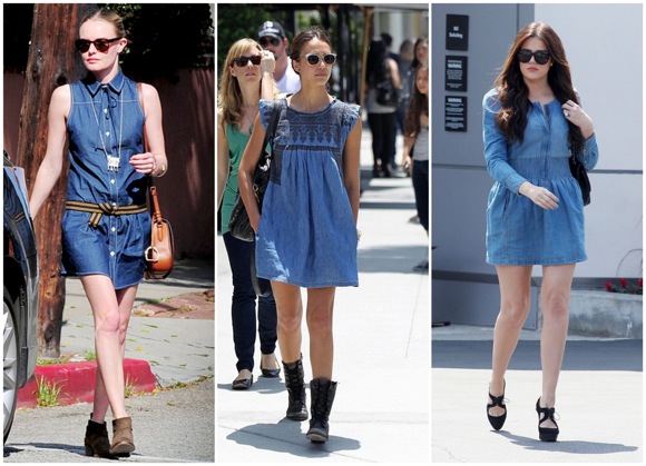 denim dress outfit 2018