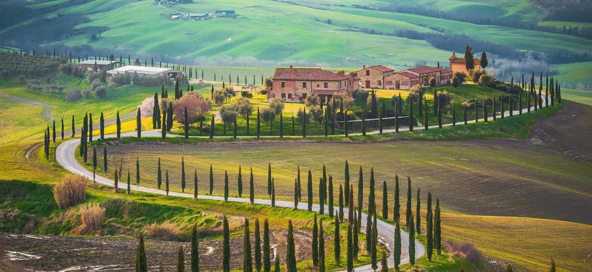 Tuscany Italy Road
