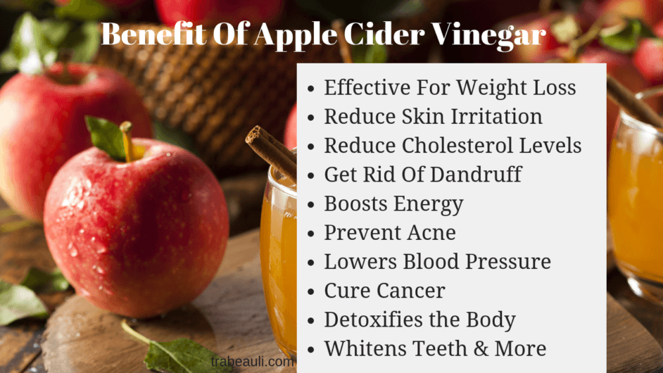 Benefits of apple cider vinegar-trabeauli