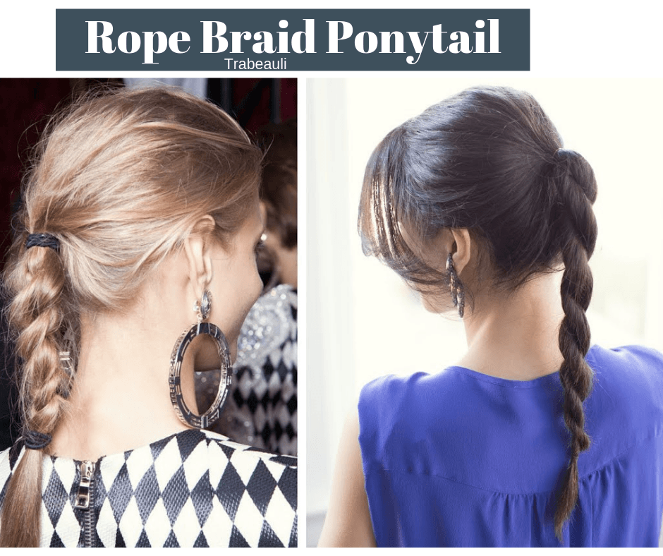 Rope Braid Ponytail