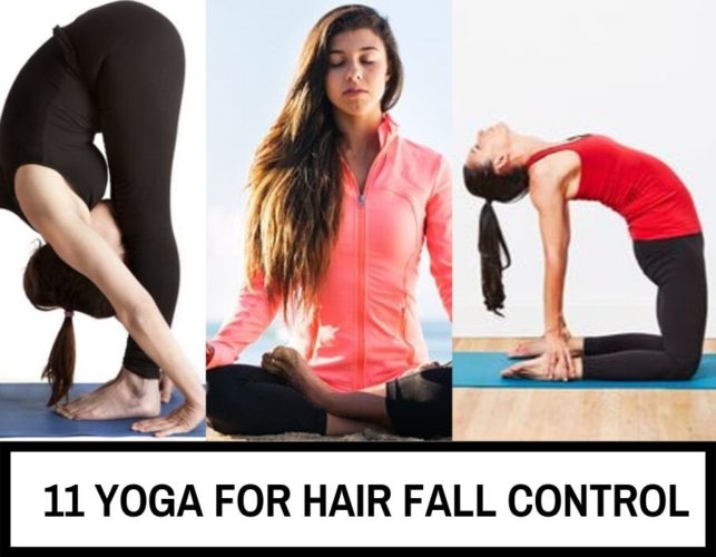 yoga for hair fall control