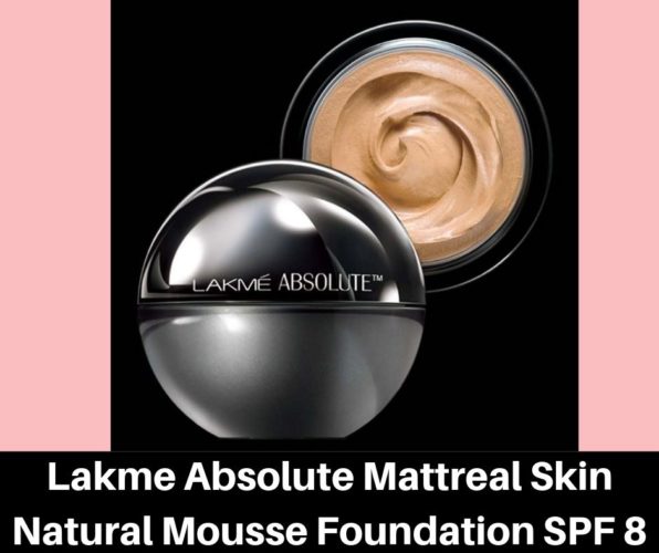 Lakme Absolute Mattreal Skin Natural Mousse Foundation SPF 8
