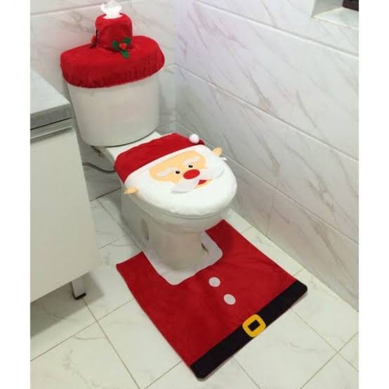 Santa Toilet Seat Cover