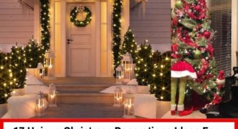 17 Unique Christmas Decorations Ideas For Indoor+Outdoor in 2019