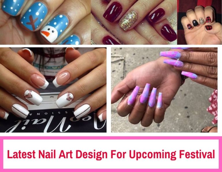 Latest Nail Art Design For Upcoming Festival