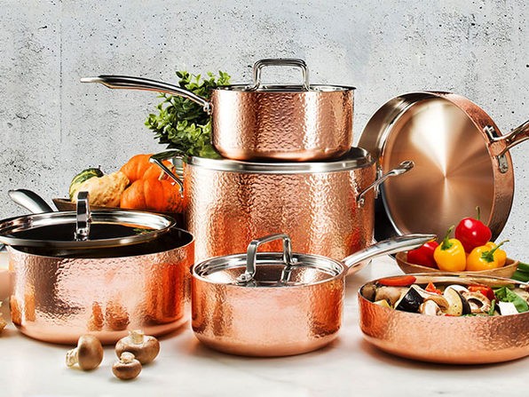 Non-stick Ceramic copper ten-piece set one of the best new year gifts 2020
