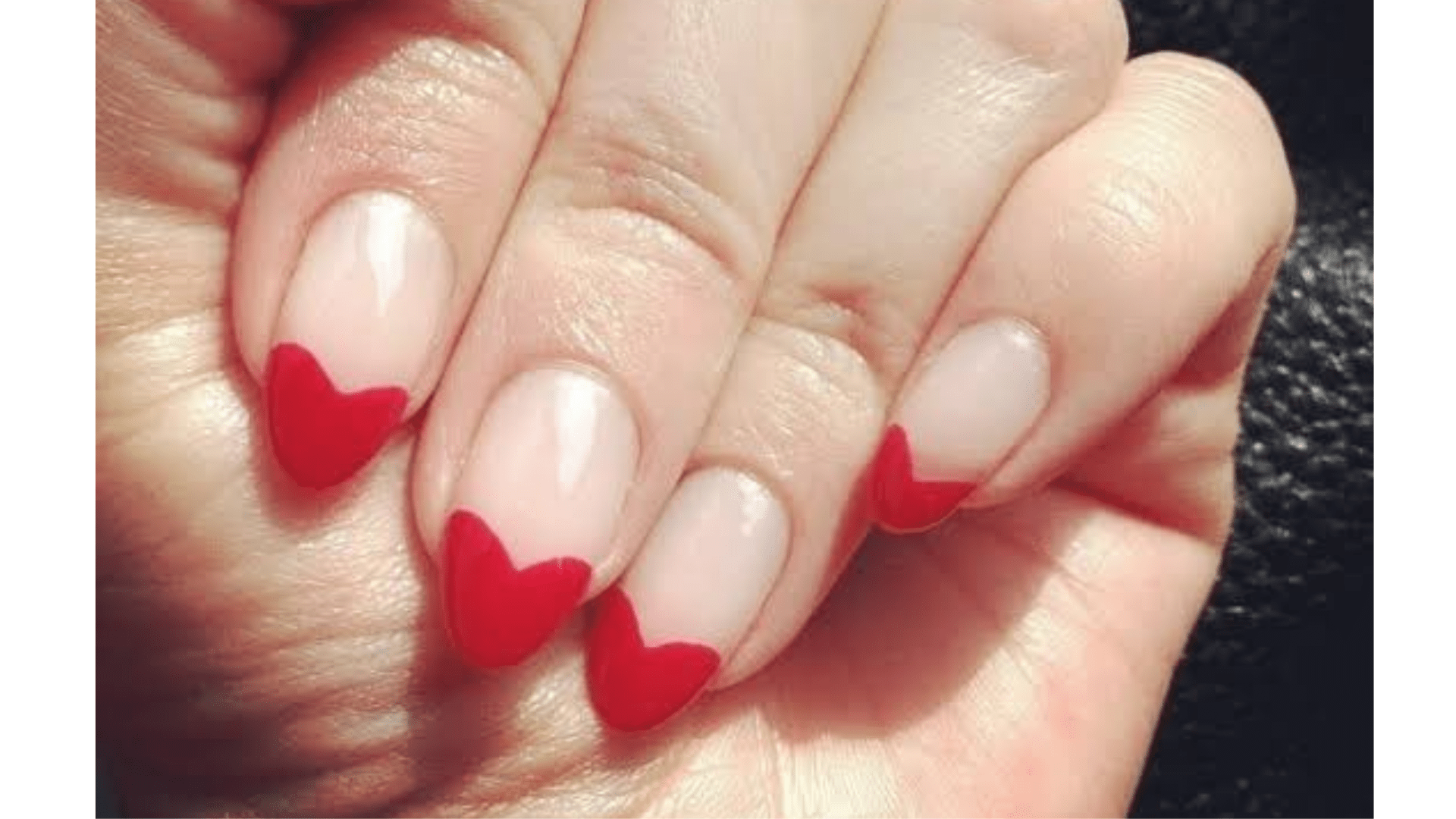 heart tips nail art