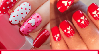 21 Latest Valentines Day Nails Art Designs (With Heart and Flower)