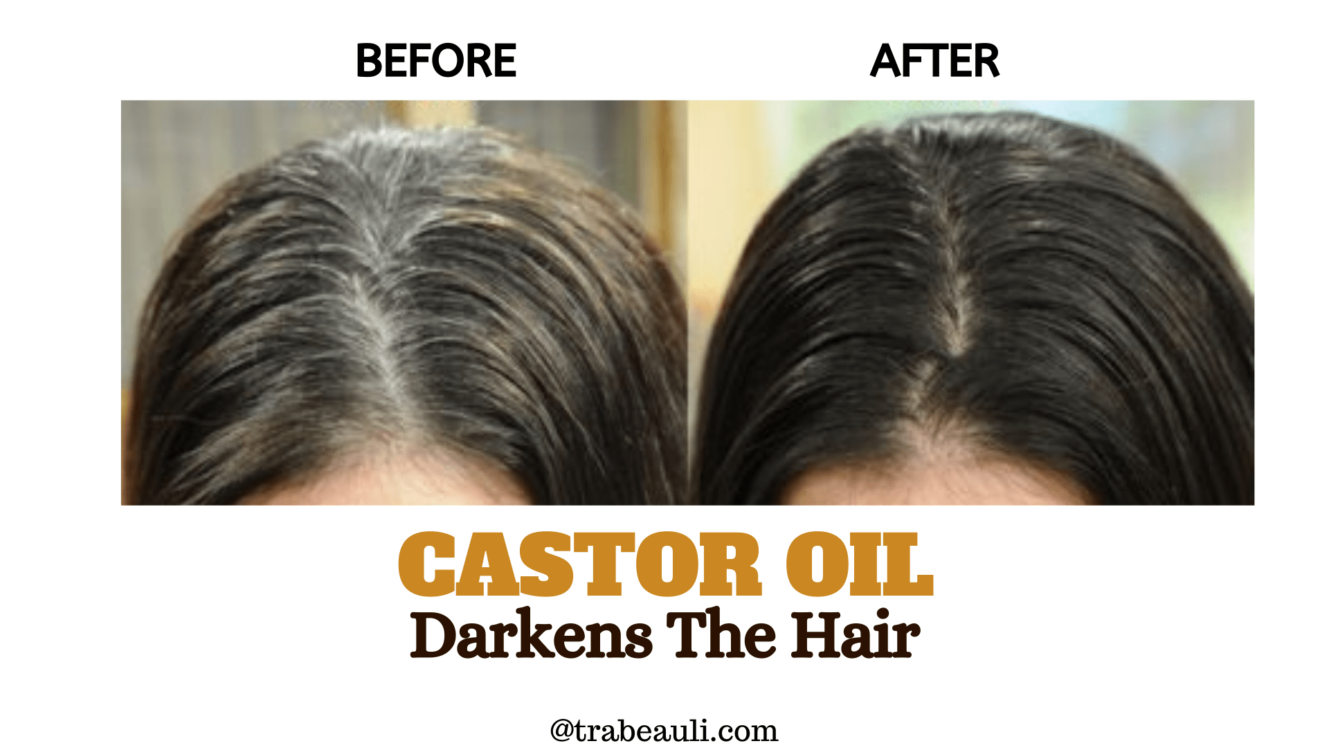 castor oil benefit it darkens the hair