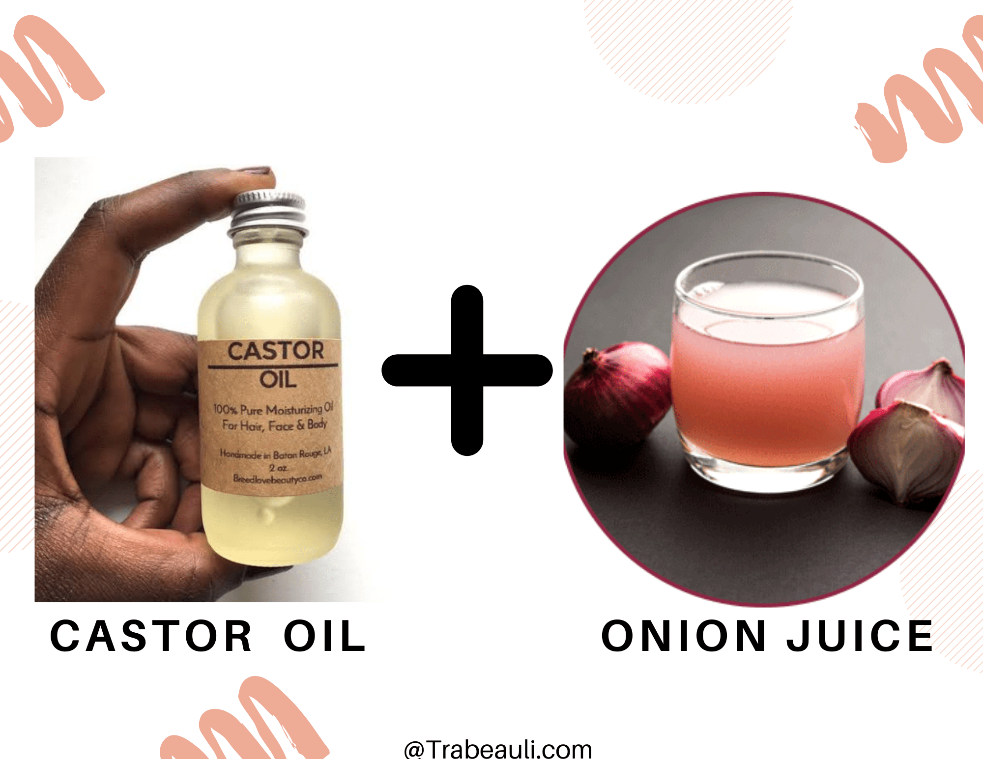 onion and castor oil uses for hair