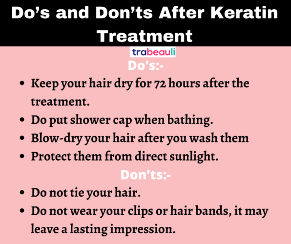 The Do’s and Don’ts after Keratin Treatment-