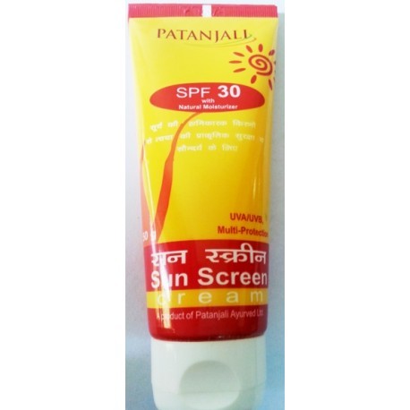 Patanjali Sunscreen SPF 30 With Natural Moisturizers