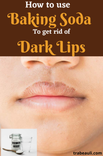 Baking soda for dark lips