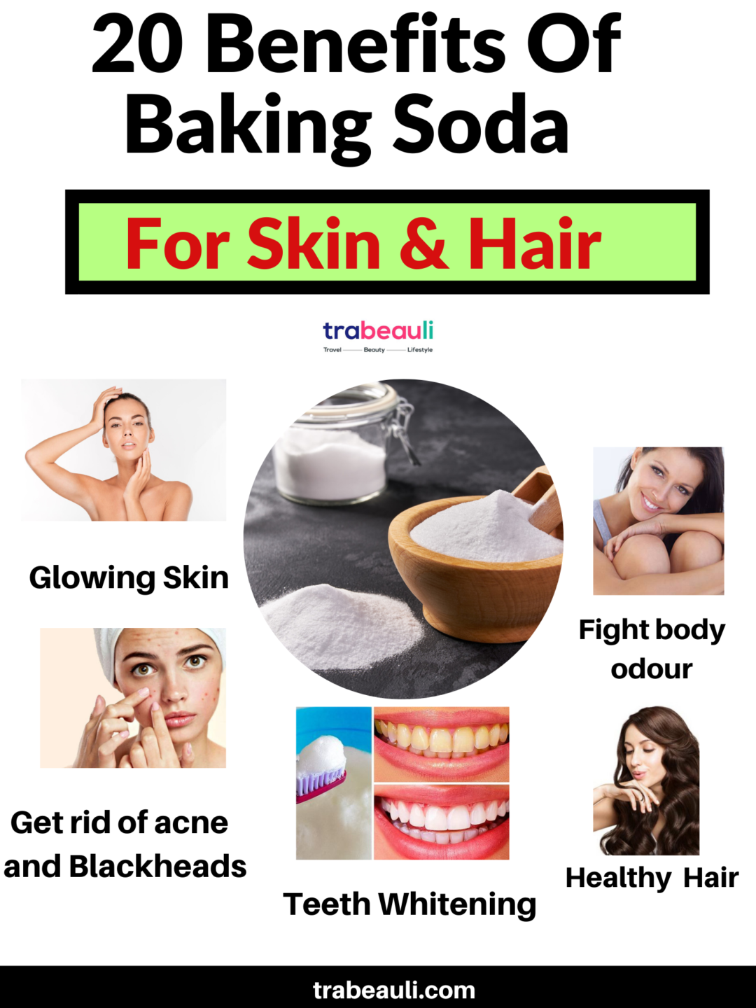 20 Beauty Benefits of Baking Soda For Skin (Uses) Must Know Trabeauli