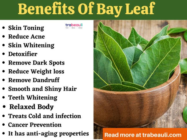 15 Burn Bay Leaf Benefits For Health, Skin and Hair (Uses)- Trabeauli