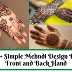 easy mehndi design for hand