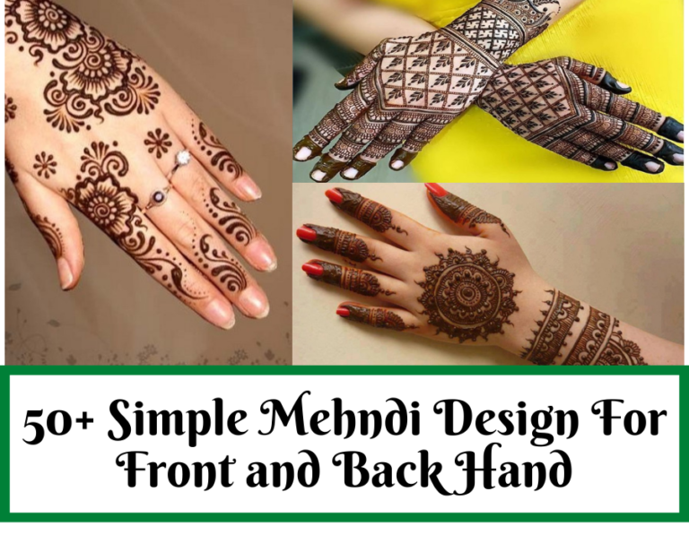 easy mehndi design for hand