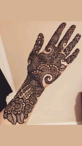 mehndi designs for front hand 2020