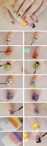 diy halloween nail art designs