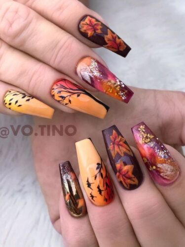 thanksgiving nail art designs 2021