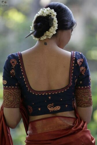 Cotton blouse Designs for sarees