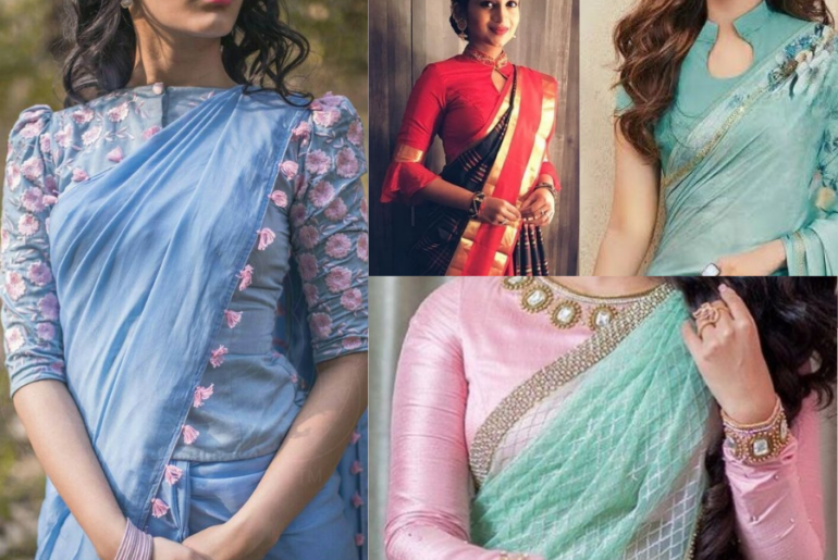 High Neck Blouse Design 2022