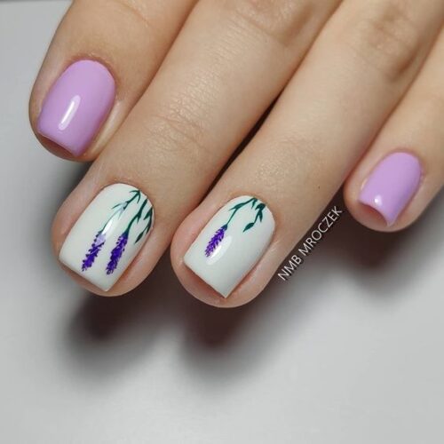 lavender acrylic nail ideas