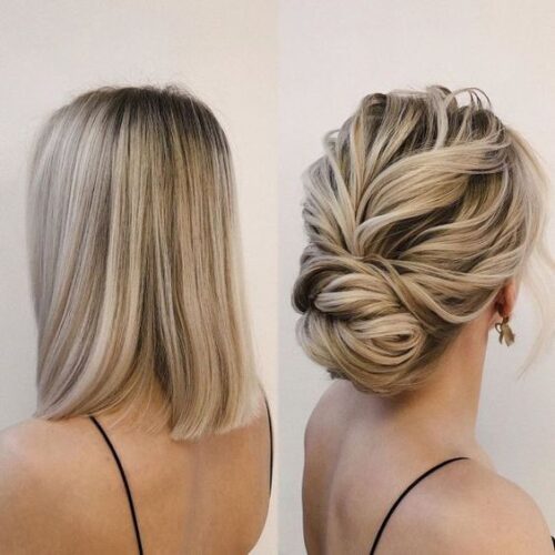 easy messy bun hairstyles for short hair