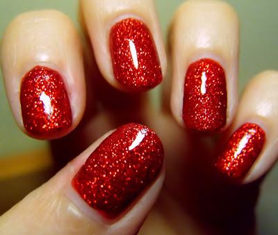 Simple red nail designs