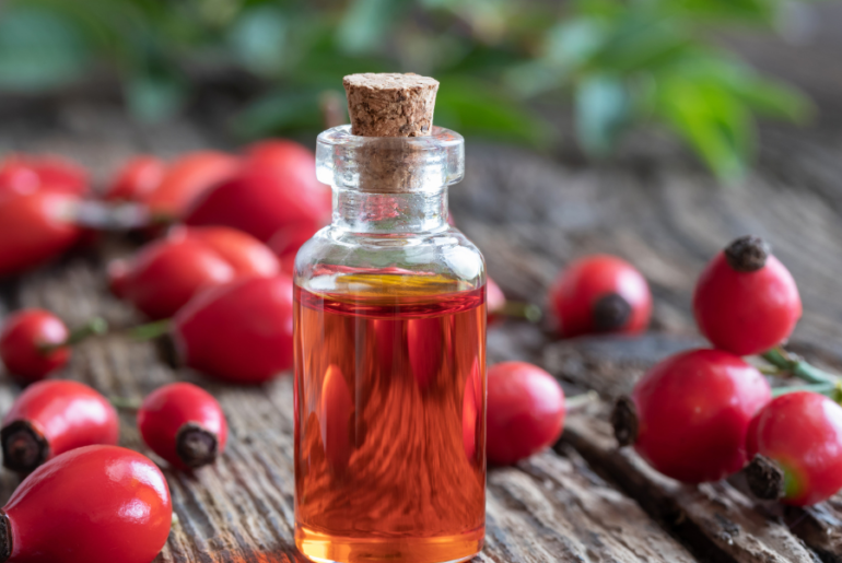 Rosehip Oil on Face