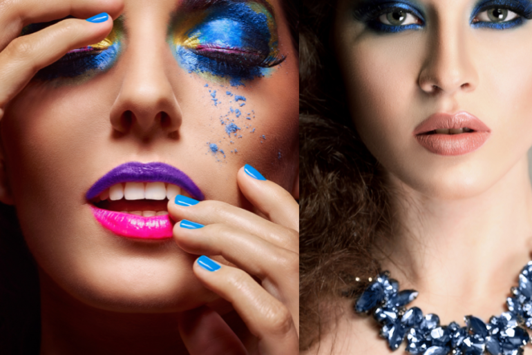 blue makeup ideas