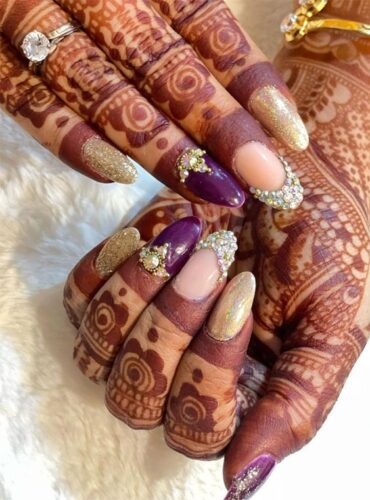 Bridal nail art