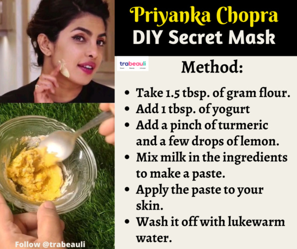 Priyanka Chopra  DIY secret mask 